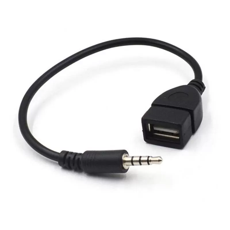 Adaptadores de Audio,Adaptador Otg Jack Plug Auxiliar 3.5mm Hembra Usb Auto