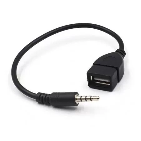 Adaptadores de Audio,Adaptador Otg Jack Plug Auxiliar 3.5mm Hembra Usb Auto Adaptadores de Audio,Adaptador Otg Jack Plug Auxiliar 3.5mm Hembra Usb Auto