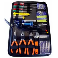 Herramientas Manuales,Set de Herramientas 28 piezas, destornilladores, alicates, soldador, llaves
