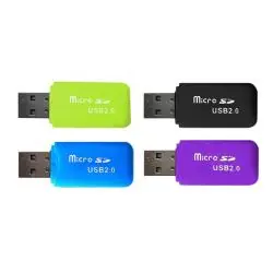 Accesorios Almacenamiento,Lector Adaptador Usb De Tarjetas Micro Sd De Colores