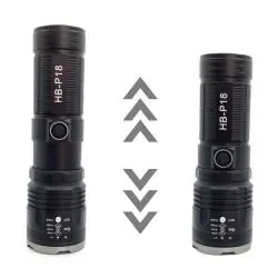 Linternas y Luz Emergencia,Linterna Tactica Luz Led Con Zoom Ultra Potente Recargable