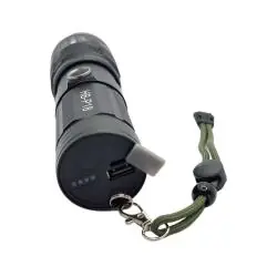 Linternas y Luz Emergencia,Linterna Tactica Luz Led Con Zoom Ultra Potente Recargable