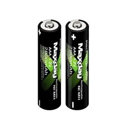 Pilas y Baterias,Pack De 2 Pilas Recargables Maxday Aaa 2800mah