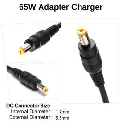 Cargadores de Notebook,Cargador de Notebook 19v 3.42a 65W Punta 5.5mm y 1.7mm para ACER Premium