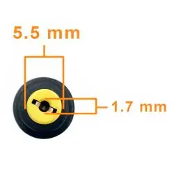Cargadores de Notebook,Cargador de Notebook 19v 3.42a 65W Punta 5.5mm y 1.7mm para ACER Premium
