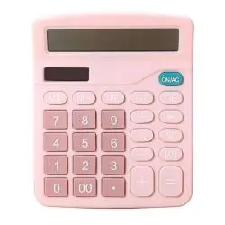 Calculadoras,Calculadora Rosa Pink Escritorio Oficina Colegio Rosada - ROSA KK8375-C