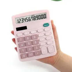 Calculadoras,Calculadora Rosa Pink Escritorio Oficina Colegio Rosada - ROSA KK8375-C