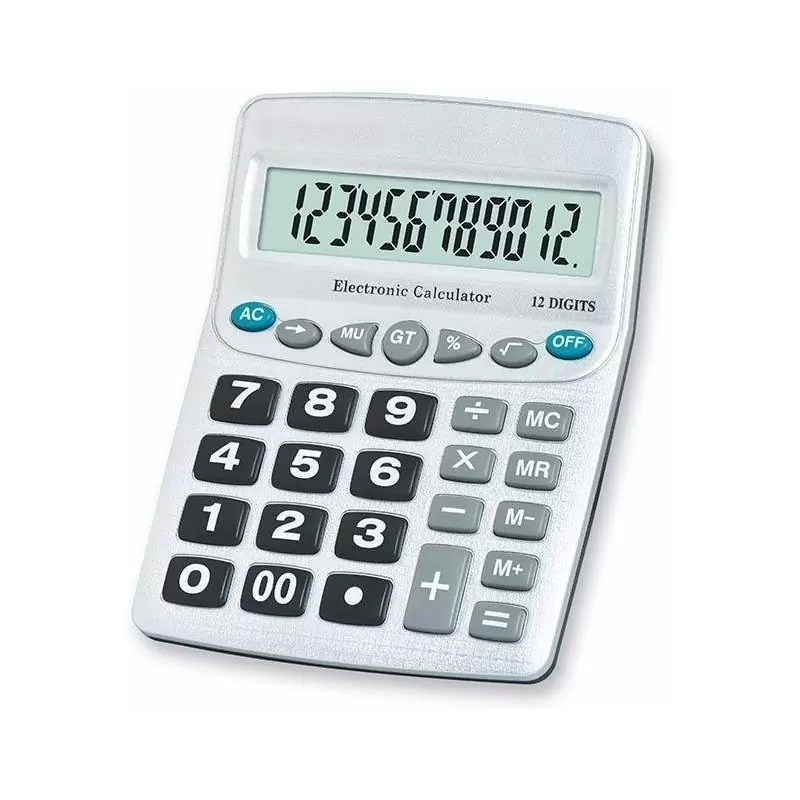 Calculadoras,Calculadora Botones Grandes Comercio Colegio Estudiante 12 digitos - 1048