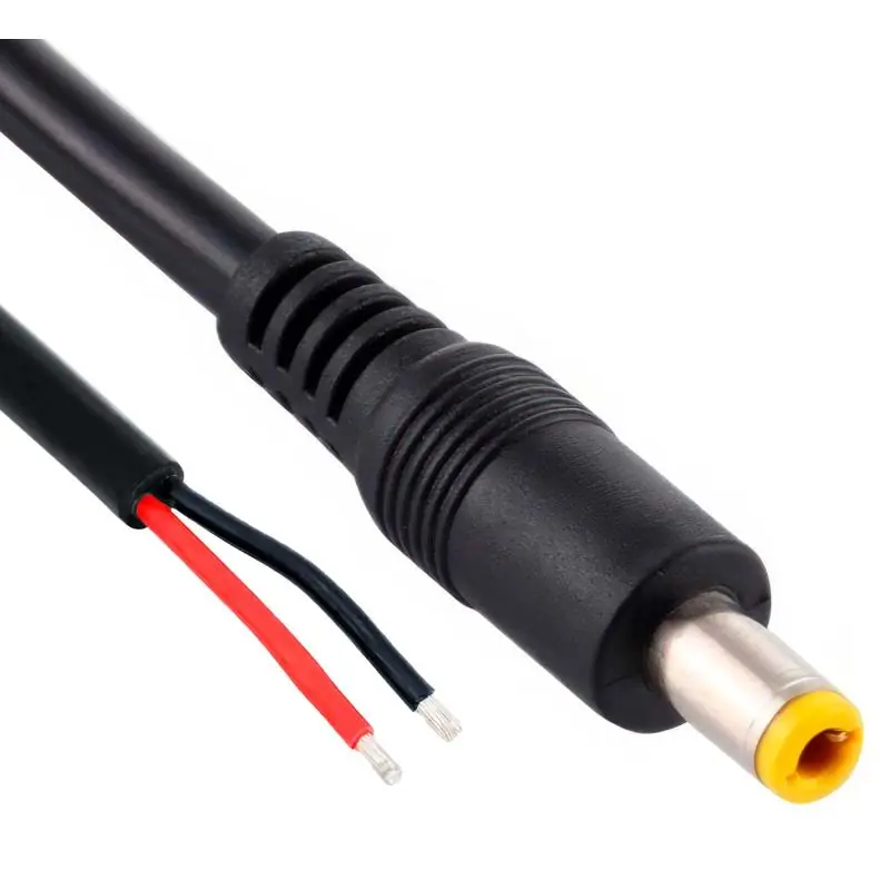 Cables de Poder,Conector Poder Macho 5.5mm Camara CCTV Tira Led Jack Power Armar