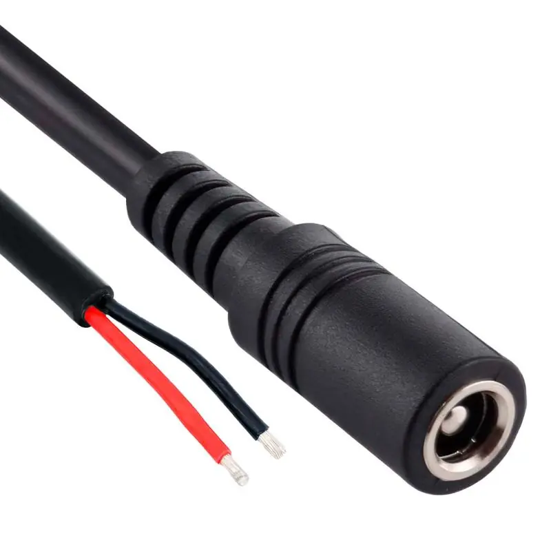Cables de Poder,Conector Poder Hembra 5.5mm Camara CCTV Tira Led Jack Power Armar
