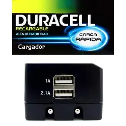 Cargador de Celular y Baterías,Cargador Usb Duracell Original 2 Puertos Rapido 3.1a Celular