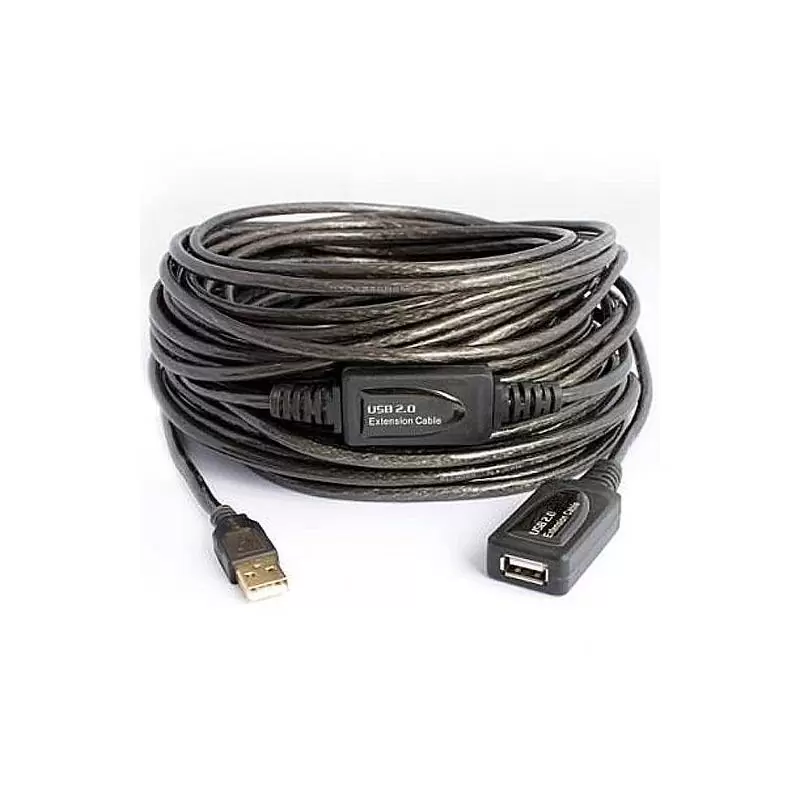 Adaptadores y Cables,Cable Alargador USB Activo Extension de 20 metros Macho Hembra