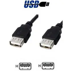 Adaptadores y Cables,Cable USB Hembra a Hembra 1.5Mts Blindado USB 2.0