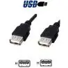 Adaptadores y Cables,Cable USB Hembra a Hembra 1.5Mts Blindado USB 2.0