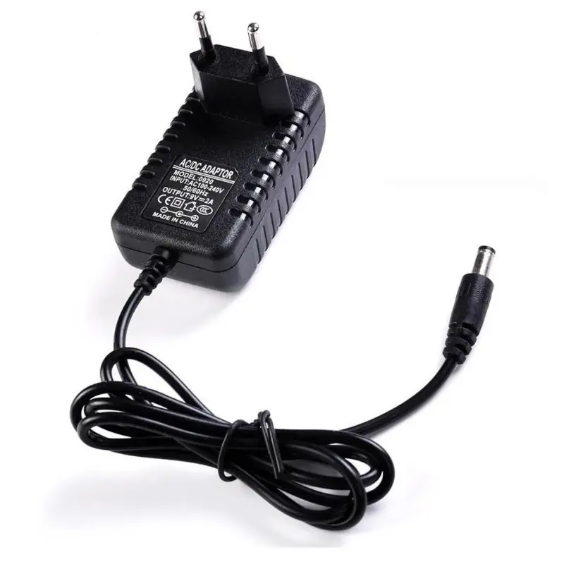 Cargador de Parlantes y Otros,Cargador 9v 2a Fuente Poder Transformador Parlante Karaoke Master-g PUNTA GRANDE