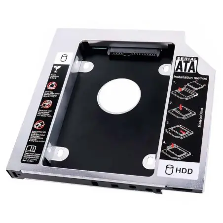 Accesorios Almacenamiento,Adaptador Disco duro Caddy Dvd Hd Ou Ssd 2.5 Sata 9.5mm