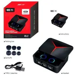 Audífonos Bluetooth,Audifonos Manos Libre Inalambrico Bluetooth Recargable Touch - M90