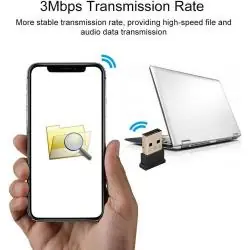 Adaptadores de Audio, BT y OTG,Adaptador Usb Bluetooth Mini Nano P/ Celular, Teclado, Mouse - Cuadrado