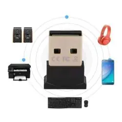 Adaptadores de Audio, BT y OTG,Adaptador Usb Bluetooth Mini Nano P/ Celular, Teclado, Mouse - Cuadrado