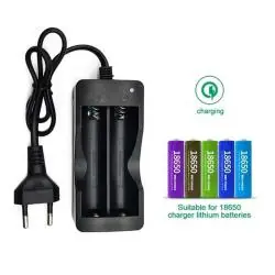 Cargadores de Pilas (Con y sin Pilas),Cargador Pila Bateria Recargable Doble 18650 26650 14500