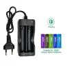 Cargadores de Pilas (Con y sin Pilas),Cargador Pila Bateria Recargable Doble 18650 26650 14500