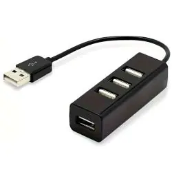 Hub USB,Hub Adaptador Usb 4 Puertos Multipuerto Zapatilla Notebook Pc
