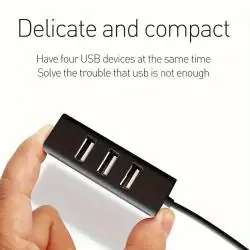 Hub USB,Hub Adaptador Usb 4 Puertos Multipuerto Zapatilla Notebook Pc