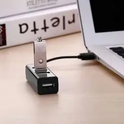 Hub USB,Hub Adaptador Usb 4 Puertos Multipuerto Zapatilla Notebook Pc