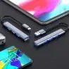 Hub USB,Hub Usb Adaptador Conector Tipo C Zapatilla Pc Notebook. Hub Slim