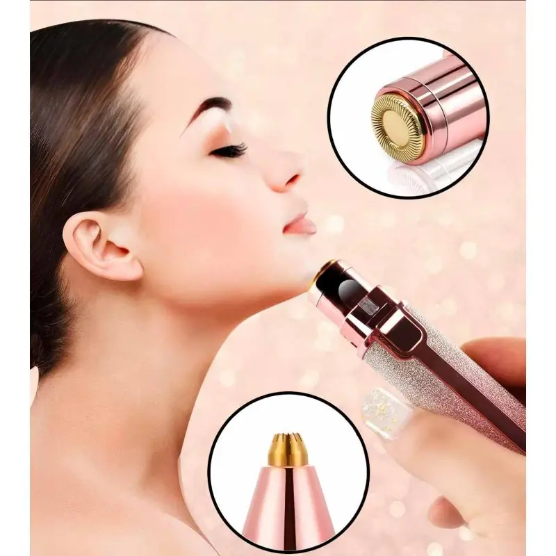 Cuidado Personal,Depiladora De Vello Facial Removedor Cejas Labio Recargable Portatil