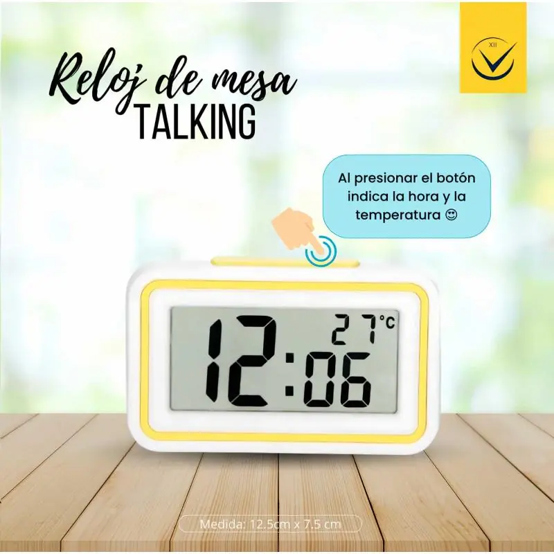 Ofertas en Reloj Despertador Habla Hora Voz Parlante Temperatura