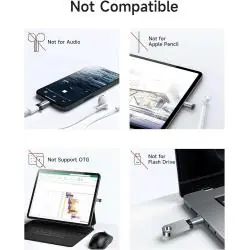 Adaptadores de Audio, BT y OTG,Adaptador Para Lightning De iPhone A Puerto Usb Tipo C Carga MOD.YP-18