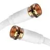 Cables de Video,Cable Coaxial Tv Cable Vhs Dvd Led Lcd Dvr Decodificador Plasma 1.5 Metros