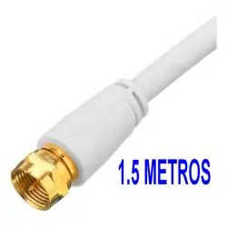 Cables de Video,Cable Coaxial Tv Cable Vhs Dvd Led Lcd Dvr Decodificador Plasma 1.5 Metros