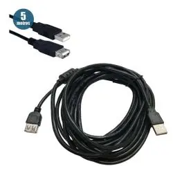 Adaptadores y Cables,Cable Alargador USB 2.0 Extension de 5 Metros Macho Hembra