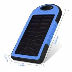 Cargador de Celular y Baterías,Cargador Solar Bateria Externa Usb Recarga Portatil Celular