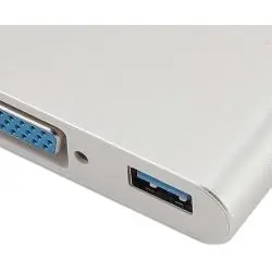 Hub USB,Hub Adaptador Usb Tipo C Macho A Vga - Usb 3.0 - Usb Tipo C Hembra