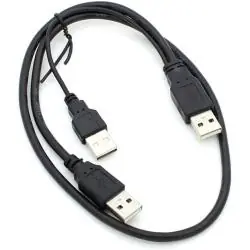 Adaptadores y Cables,Cable Usb Disco Duro Externo Tipo 'Y' Conector Estandar Tipo 'A'