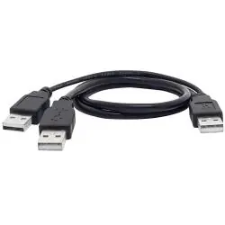 Adaptadores y Cables,Cable Usb Disco Duro Externo Tipo 'Y' Conector Estandar Tipo 'A'