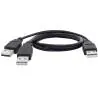 Adaptadores y Cables,Cable Usb Disco Duro Externo Tipo 'Y' Conector Estandar Tipo 'A'