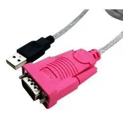 Adaptadores y Cables,Cable Adaptador Usb A Serial Rs232 9 Pin Db9 Pc Y Notebook - Rosado