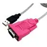 Adaptadores y Cables,Cable Adaptador Usb A Serial Rs232 9 Pin Db9 Pc Y Notebook - Rosado