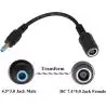 Adaptadores y Cables,Adaptador Conector Hp DC 7.4 x 5.0mm a 4.5 x 3.0mm Pc Notebook