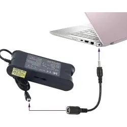 Adaptadores y Cables,Adaptador Conector Hp DC 7.4 x 5.0mm a 4.5 x 3.0mm Pc Notebook