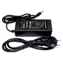 Cargador de Parlantes y Otros,Tranformador 12v 5a Pta 5.5*2.5m 60w Camara Seguridad Router