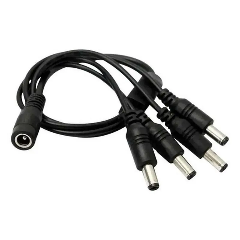 Cables de Poder,Cable Poder Splitter Camara Seguridad 4 Salidas Jack 5.5*2.5