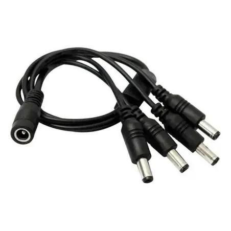 Cables de Poder,Cable Poder Splitter Camara Seguridad 4 Salidas Jack 5.5*2.5