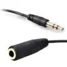 Cables de Audio,Cable Extension Audio Plug Jack Audifonos 3.5mm Macho Hembra - 5mts