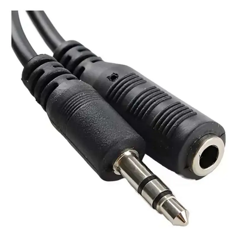 Cables de Audio,Cable Extension Audio Plug Jack Audifonos 3.5mm Macho Hembra - 5mts