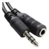 Cables de Audio,Cable Extension Audio Plug Jack Audifonos 3.5mm Macho Hembra - 1.5mts